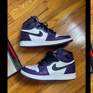 Used 6.5 court purple 1s green 200$ OBO
